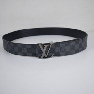 Louis Vuitton Damier Graphite LV Initiales Belt